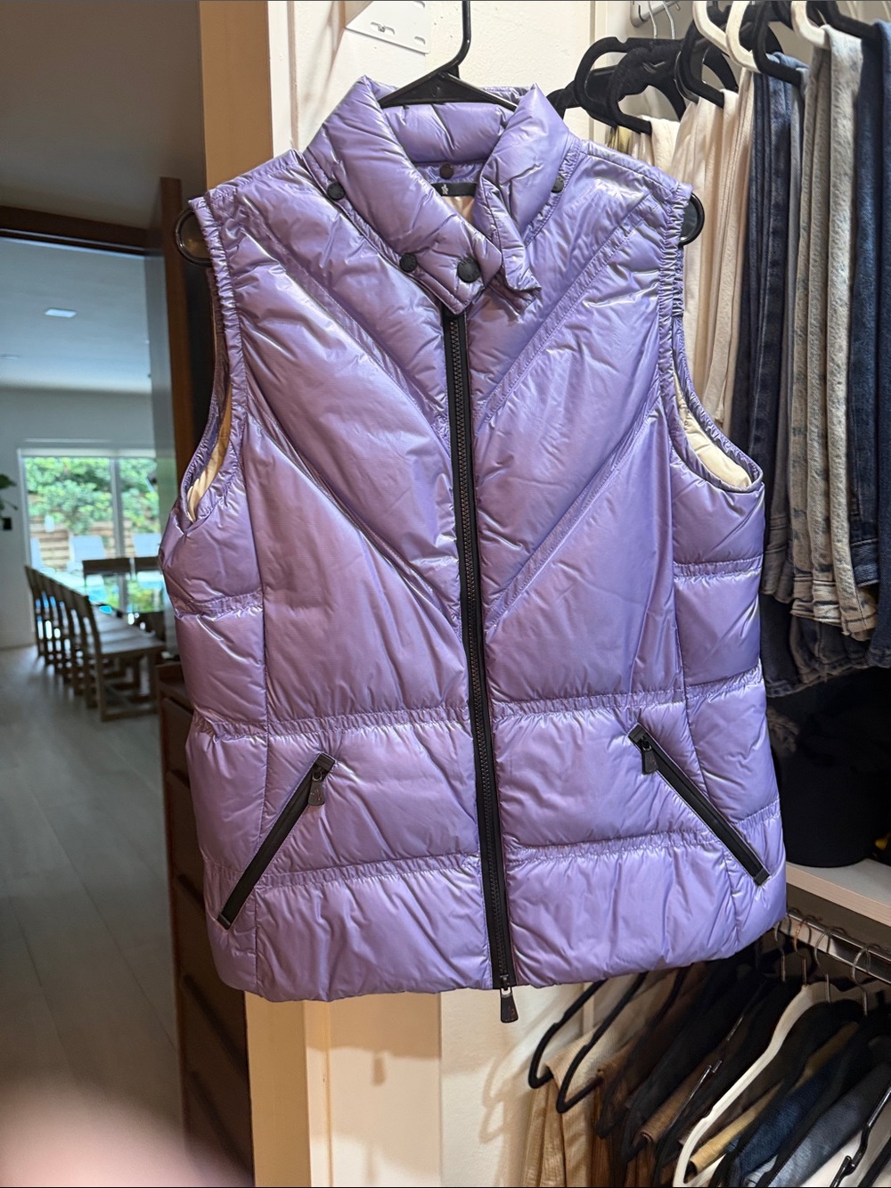 Moncler Lavender Quilted Down Vest